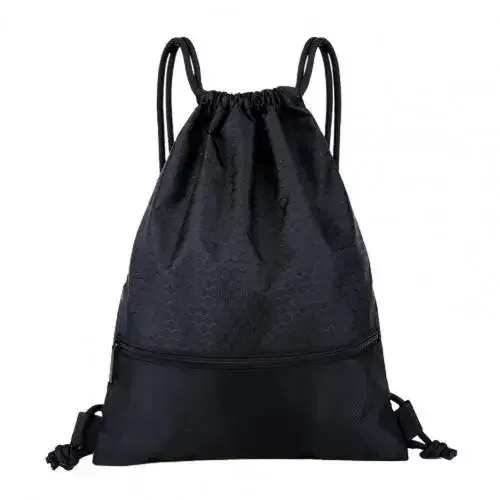 sac à dos simple avec poche à cordon de serrage pour sport de plein air, sac à dos de fitness pour hommes et femmes, sacs de basket-ball légers, sac à fermeture éclair oxford