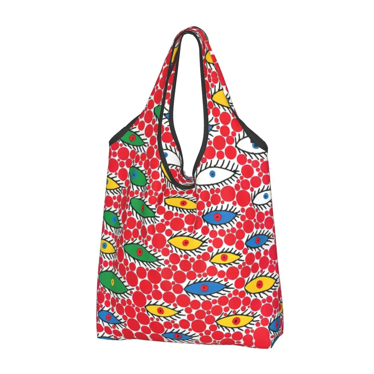 kawaii yayoi kusama art abstrait shopping sacs fourre-tout portable épicerie sac à bandoulière