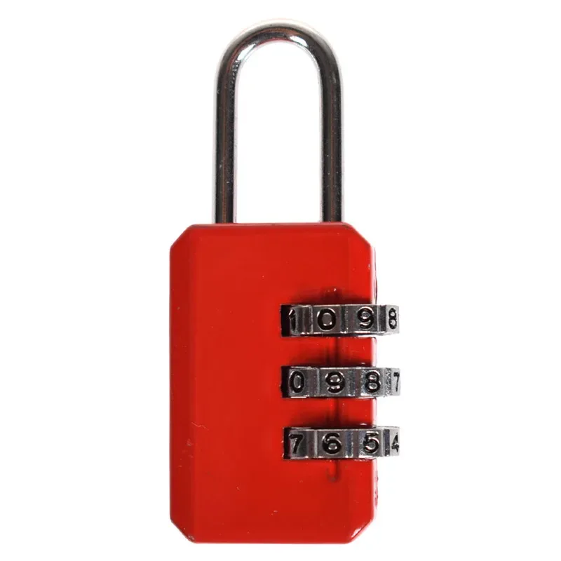 serrure à combinaison de mot de passe avec numéro de code à 3 chiffres, petit sac de voyage portable à fermeture éclair, cadenas de valise