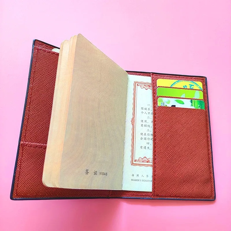 couverture de passeport en cuir pu, design animal mignon, multifonction, étui d'évaluation de carte de crédit, porte-passeport de voyage