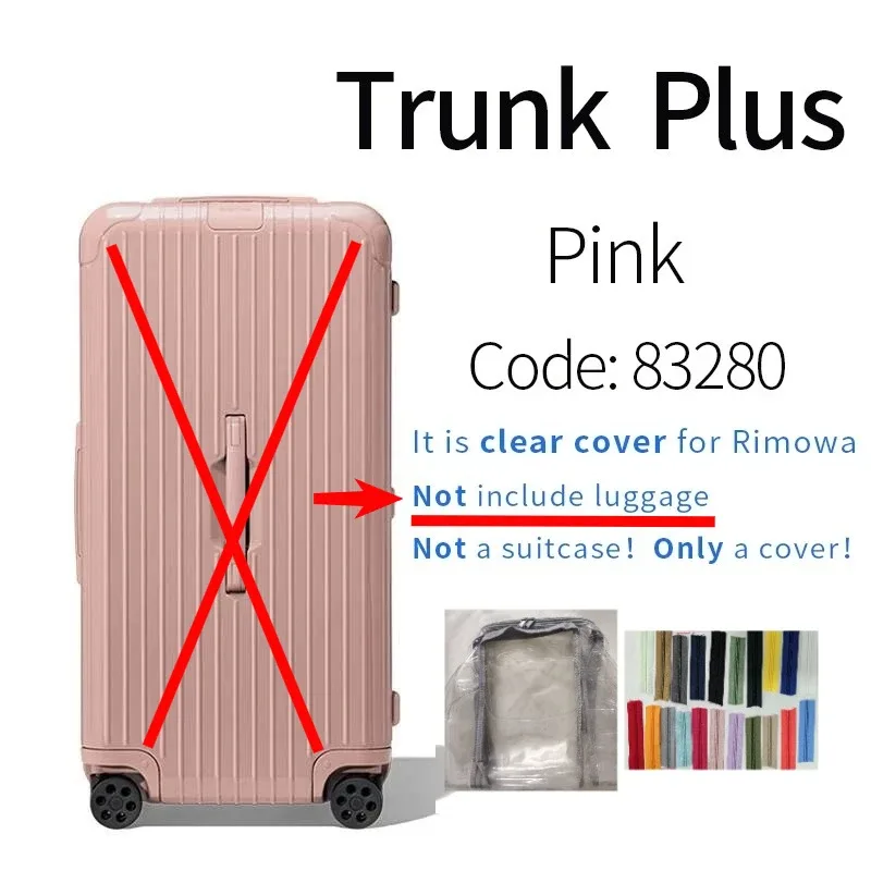 housses transparentes en pvc adaptées aux bagages rim essential 33 pouces, protection de valise de voyage, accessoires transparents, housse de protection anti-rayures
