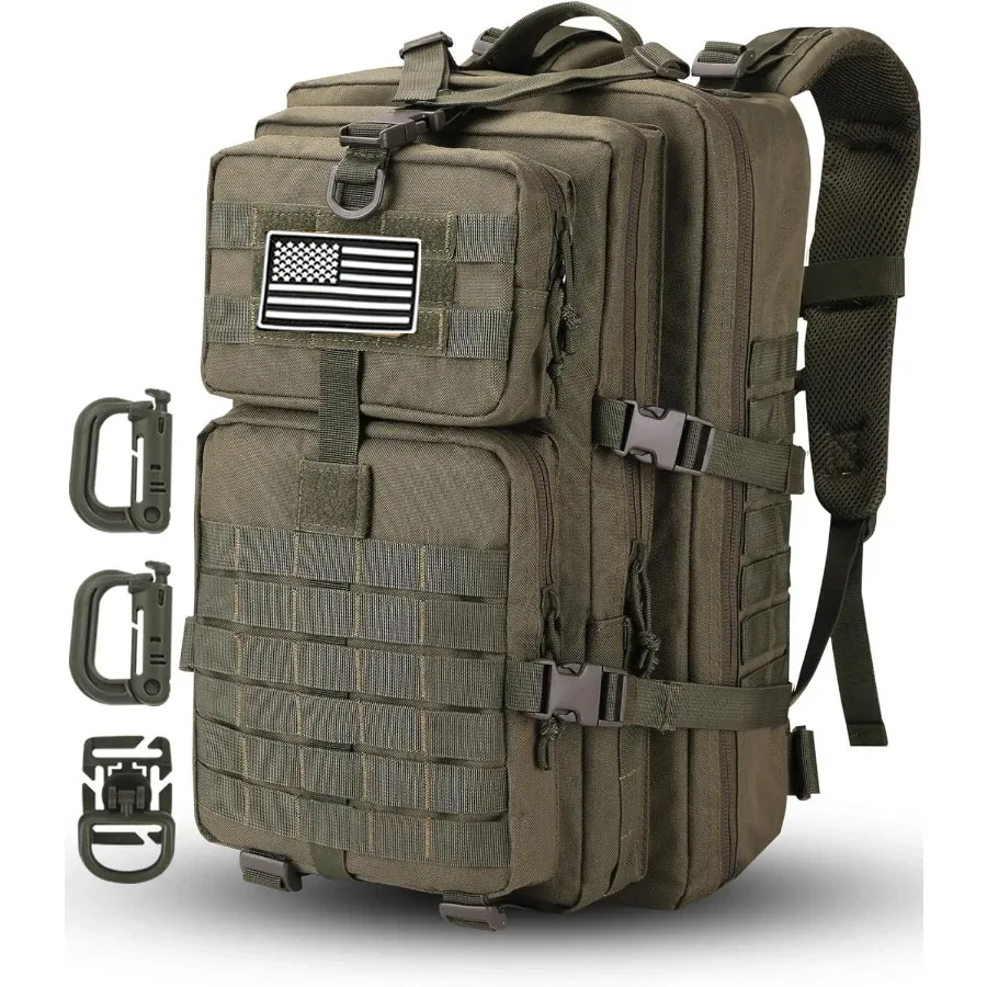 50l/30l sac à dos militaire d'assaut pour hommes, 3 jours bug out sac molle sac à dos pour camping sac à dos de sport en plein air sacs à dos