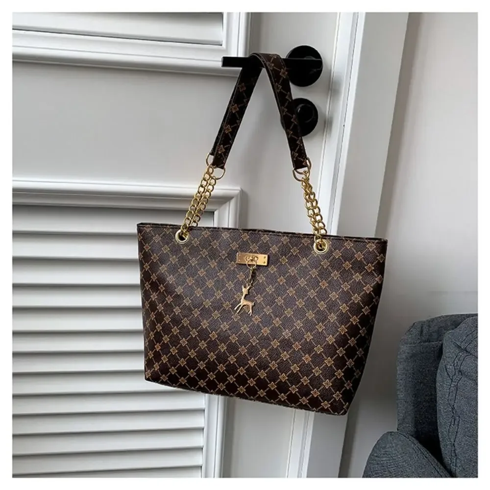 sac fourre-tout design de luxe pour femmes, sac à main de grande capacité, sac à bandoulière imprimé à la mode, nouveau sac de shopping tendance