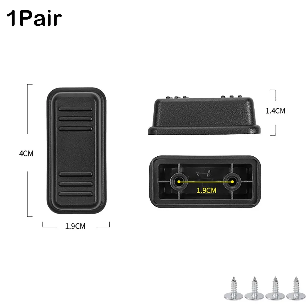 1 paire de coussinets de pieds de bagages, pièce de rechange, support inférieur, pieds de valise, accessoires de pieds avec vis