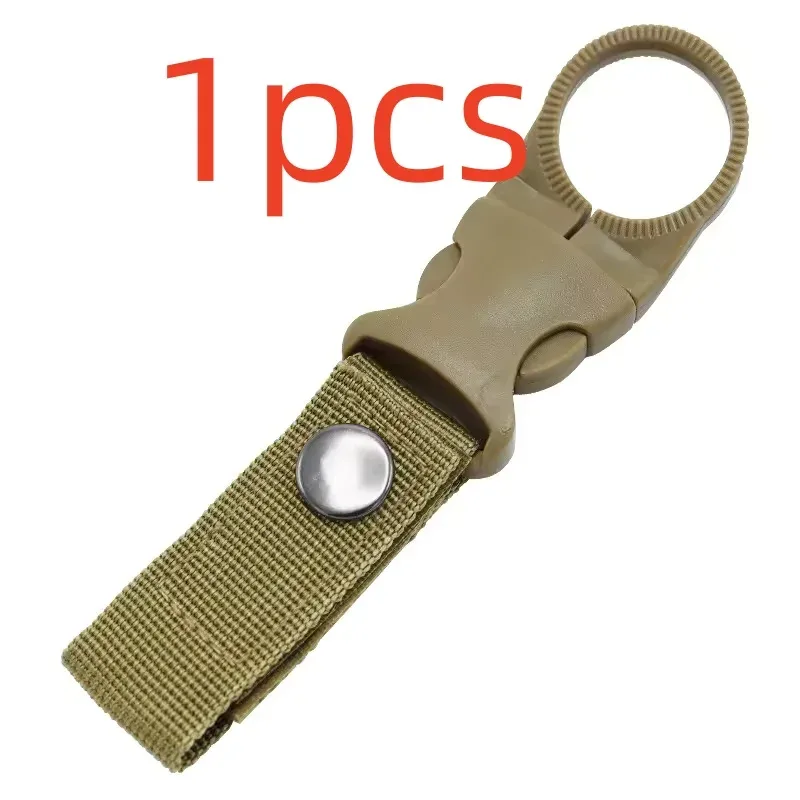 mousqueton porte-bouteille d'eau, clip de fixation pour ceinture et sac à dos, en sangle nylon multifonction