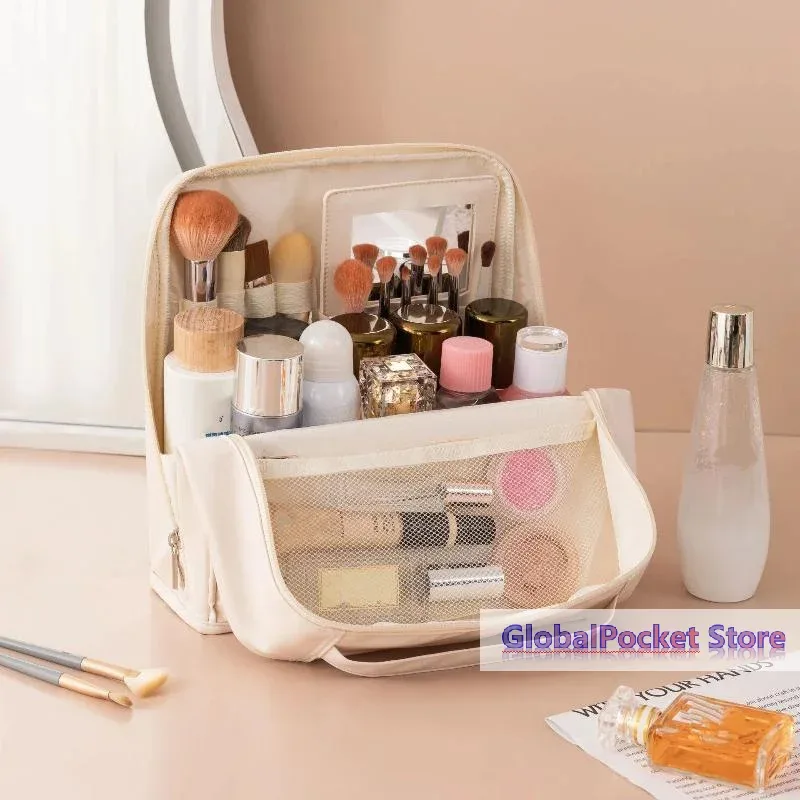 sac de toilette vertical grande capacité, sac de voyage étanche pour cosmétiques, organiseur pour femmes [tg823]