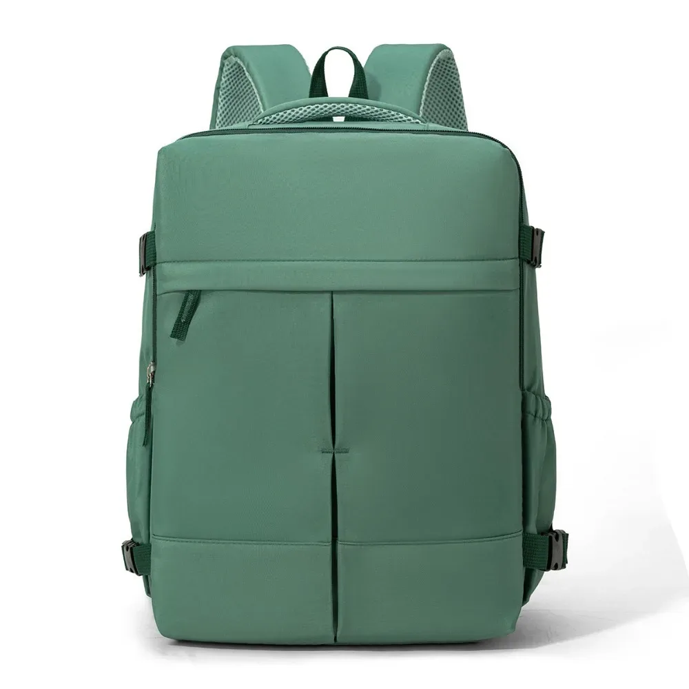 sac à dos de voyage grande capacité, ouverture à clapet, léger, avec sangles de compression latérales, compartiment séparé pour ordinateur portable