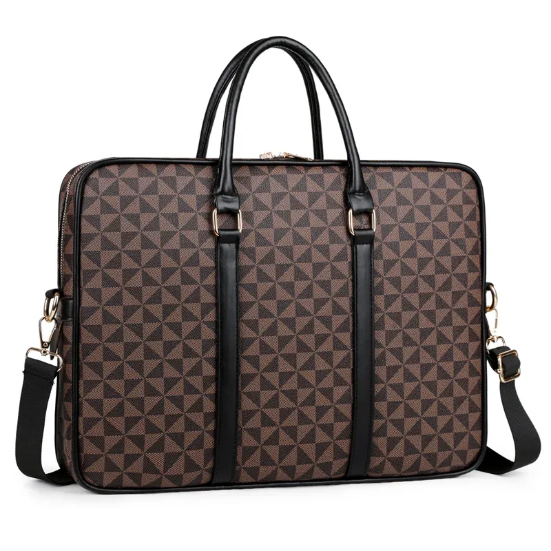sac à main en cuir pu pour homme, mallette de luxe pour bureau, avocat, ordinateur portable, sac à bandoulière, sac de transport décontracté pour documents