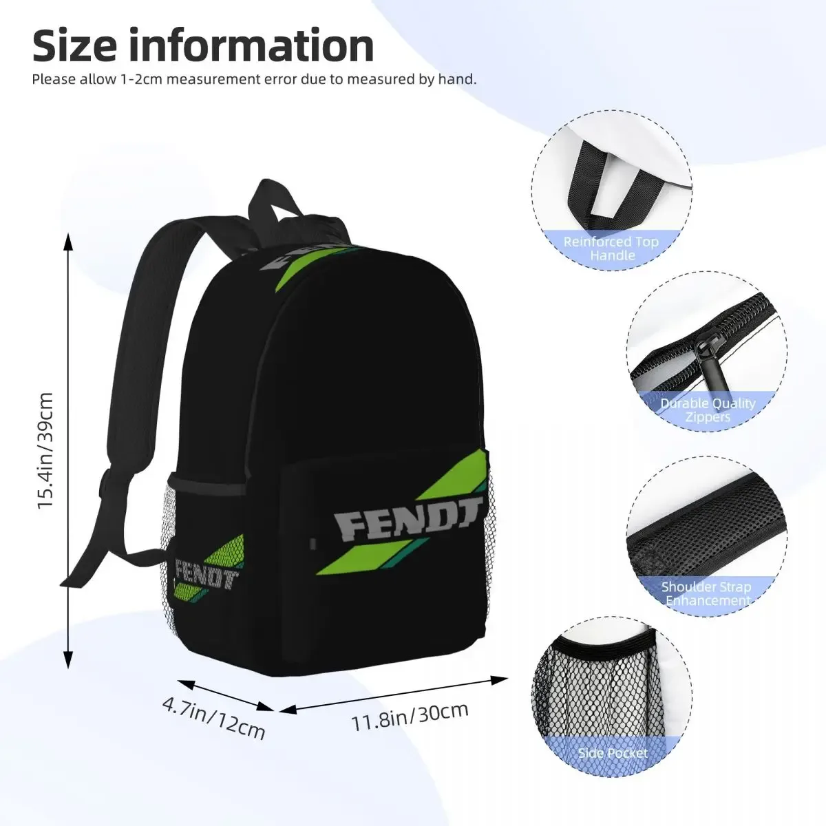 fendt sac à dos étudiant garçons filles bookbag enfants sac d'école ordinateur sacs à bandoulière pour hommes femmes