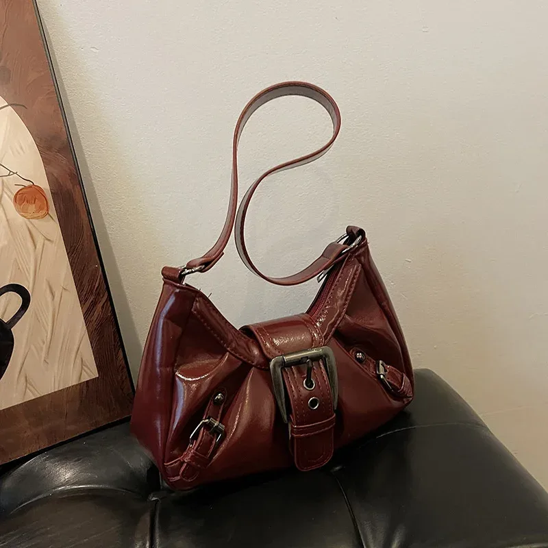 sac à bandoulière plissé rétro y2k pour femme, style maillard, sac sous le bras, pochette, sacs à main pour voyage, travail, shopping – vente chaude