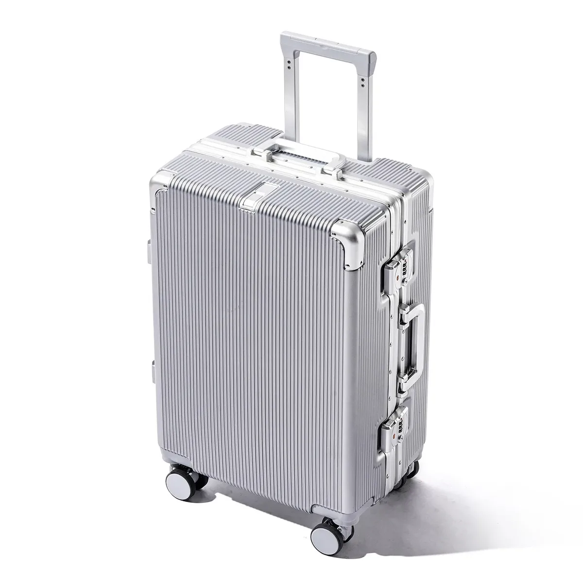 valise de grande capacité 16 "/20"/22 "/24"/26 "/28", bagages roulants à la mode, cadre en aluminium de voyage avec sacs à roulettes en alliage