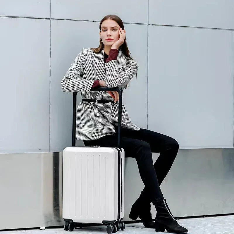 valise de voyage à roulettes universelle pour femmes, valise à roulettes, bagage à main, étui à bagages trolley, 20 po, 22 po, 24/26 po