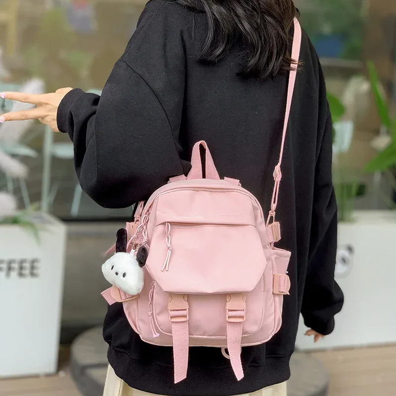 mini sac à dos kawaii pour femmes, sac à bandoulière pour adolescentes, petit sac à dos multifonction pour dames, sacs à dos d'école et de voyage