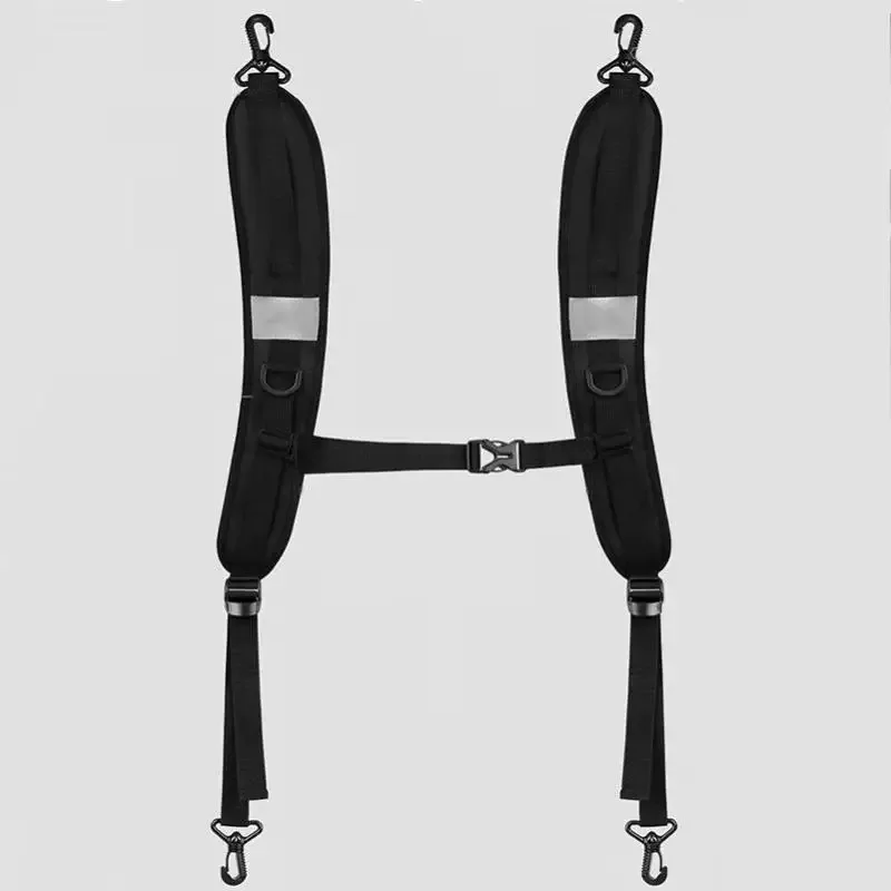 sangles d'épaule réglables pour sac à dos avec bandes réfléchissantes et boucle de poitrine antidérapante pour la randonnée, les trajets quotidiens, l'école et les activités de plein air