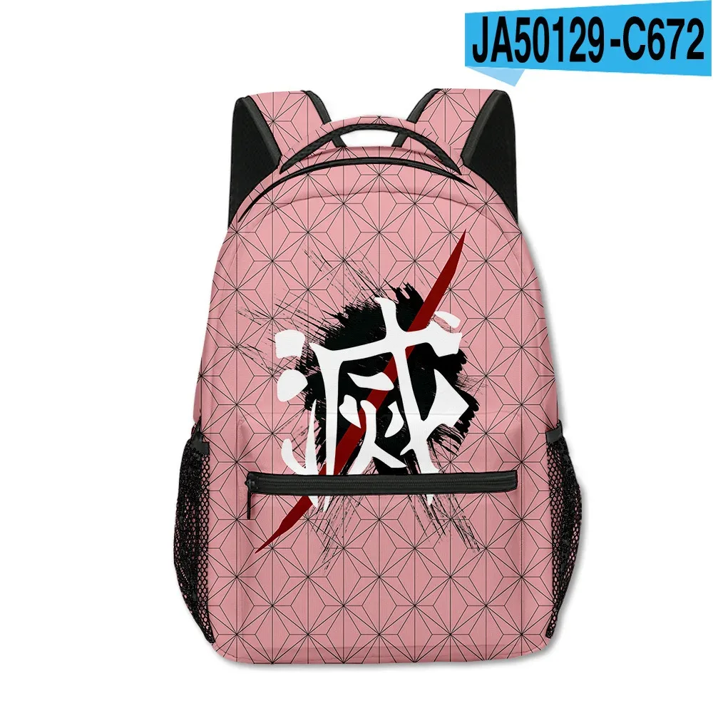 sac dos tissu oxford uni dessin animé géométrique multicouleurs triangles carreaux bandoulière arquée usage voyage