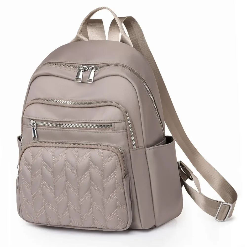 sacs à dos imperméables en tissu oxford, durables, grande capacité, sacs à dos de voyage en nylon, design carré et tendance