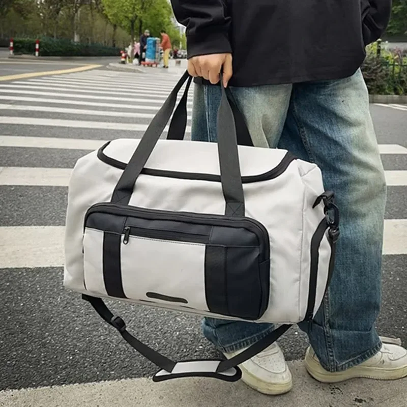 sac de voyage multifonctionnel grande capacité pour le sport et le yoga avec compartiment à chaussures indépendant, sac à bagages
