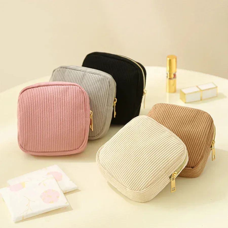 étui pour serviettes hygiéniques, maquillage à la mode, rouge à lèvres, mini pochette de rangement de cosmétiques pour femmes, sacs d'organisation de voyage, petite pochette 2025