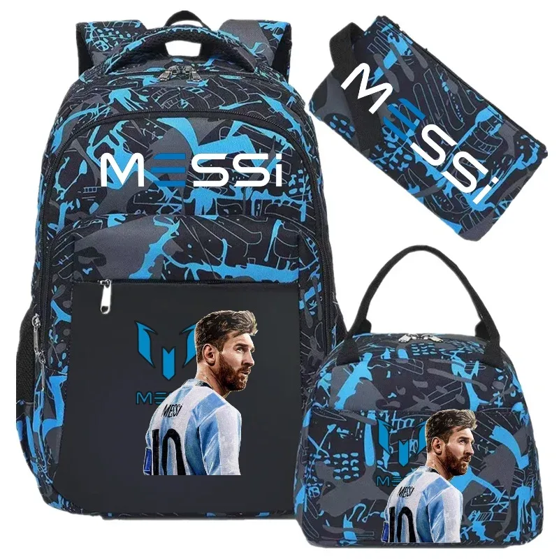 nouveau football messi sac à dos pour adolescent garçon fille retour à l'école sac étudiant cartable loisirs voyage sport sacs à dos décontractés