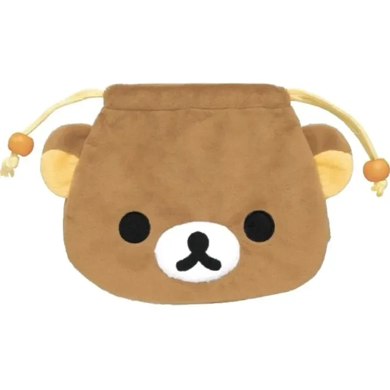 sac de rangement à cordon ours mignon et facile, sac à main de dessin animé pour fille, sac pour appareil photo portable à cordon, sac divers, trousse de maquillage