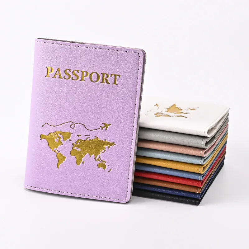 housse de passeport de voyage pour femmes et hommes, porte-passeport, étui pour cartes de crédit