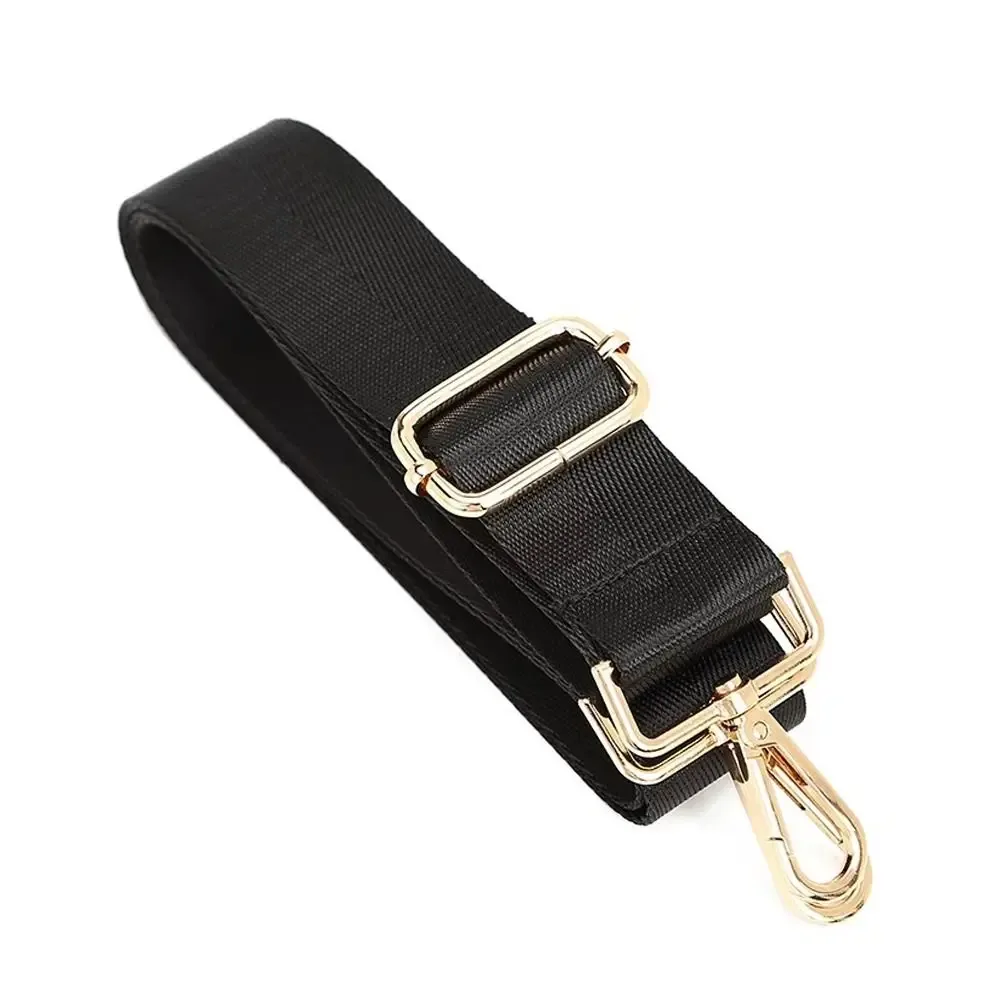 ceinture sac bandoulière nylon boucles dorées noir mat réglable voyage transport sac bandoulière remplacement accessoire