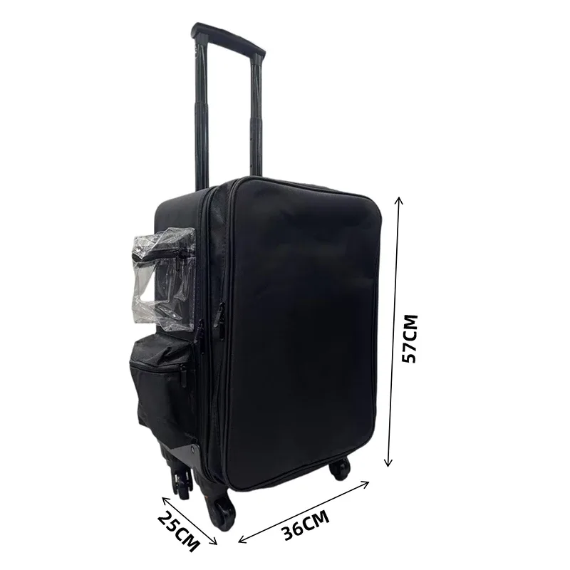 mallette de maquillage professionnelle chariot étui à cosmétiques bagages roulants valise de voyage organisateur de maquillage sacs à roulettes avec roues