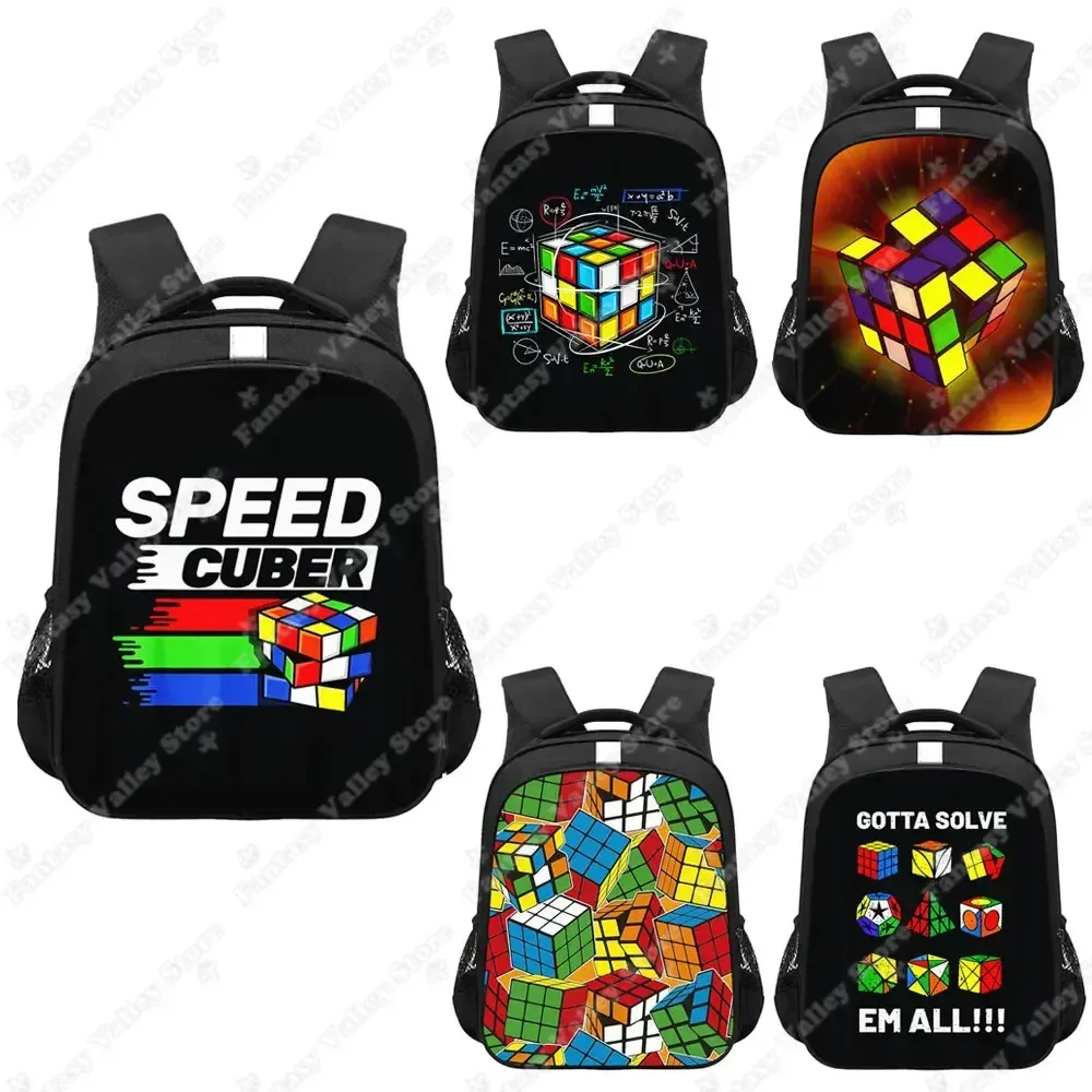 sac à dos imprimé magic cube, carré magique, sac à dos pour enfants, sacs d'école pour adolescents, sac à dos pour ordinateur portable, sac de livre, cadeau