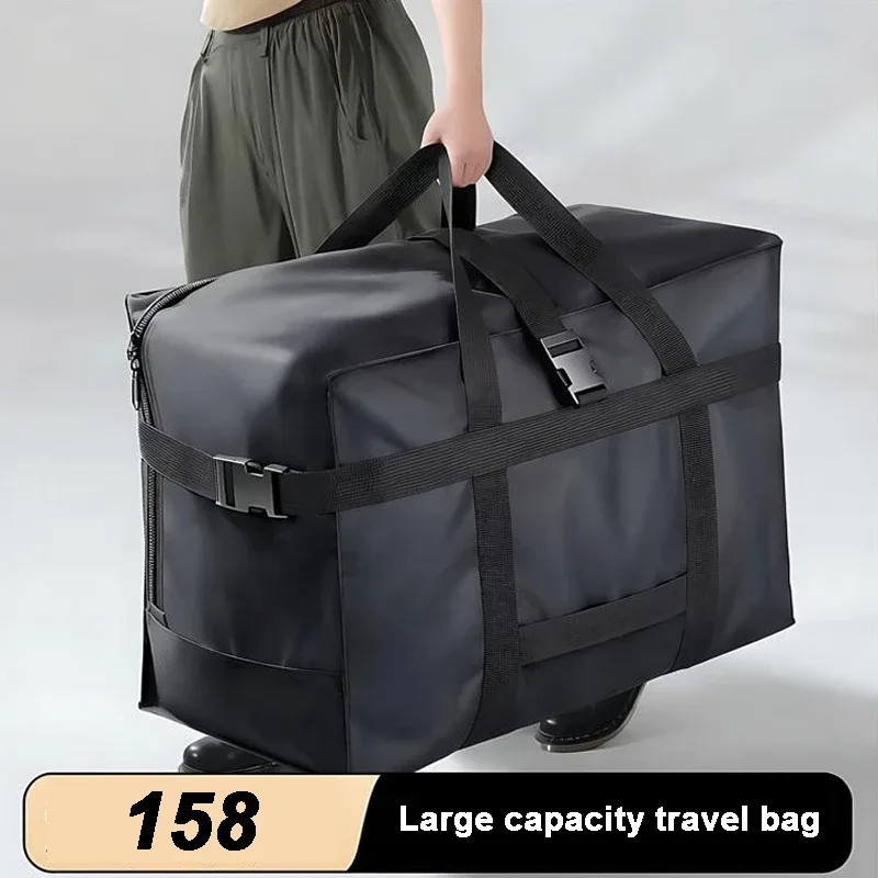 sac de rangement surdimensionné en toile robuste, idéal pour les déménagements, les voyages, le camping, les étudiants, et le rangement d'objets volumineux