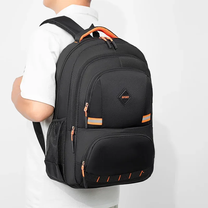 sac à dos nouvelle grande capacité sac d'ordinateur hommes simple mode collège étudiant sac ordinateur portable d'affaires double sacs à bandoulière