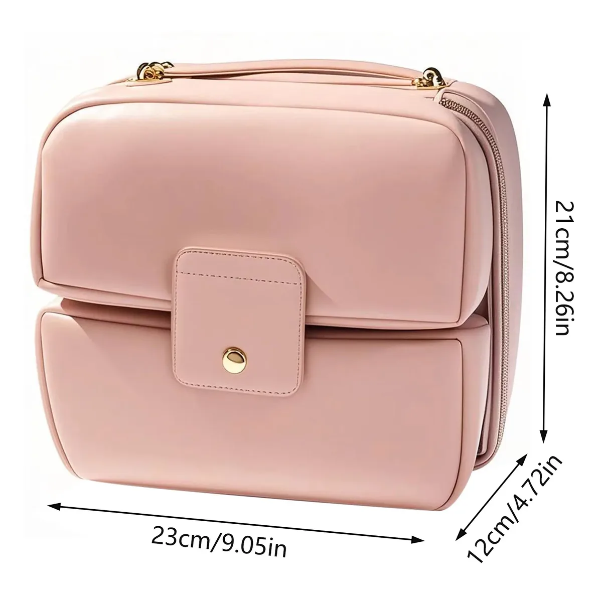 trousse de maquillage 3 en 1, grande capacité, organisateur de cosmétiques de voyage, portable, étanche, pochette de rangement de toilette multifonctionnelle