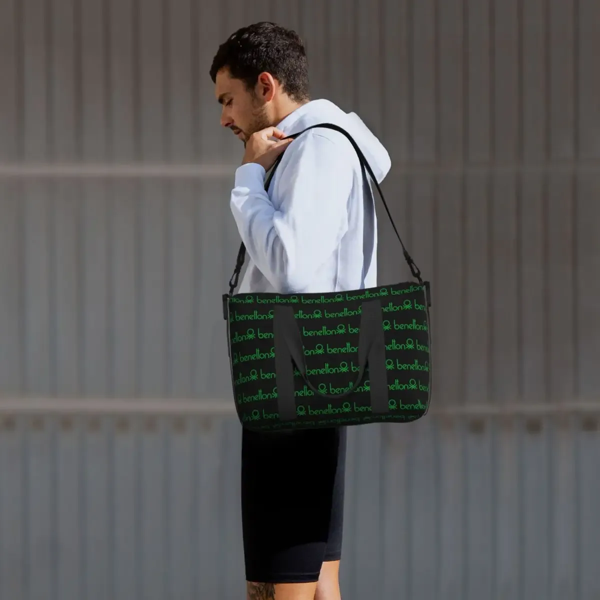 sac de voyage de plage united colors of benetton, fourre-tout de grande capacité pour salle de sport, yoga, sac à bandoulière de shopping pour femmes