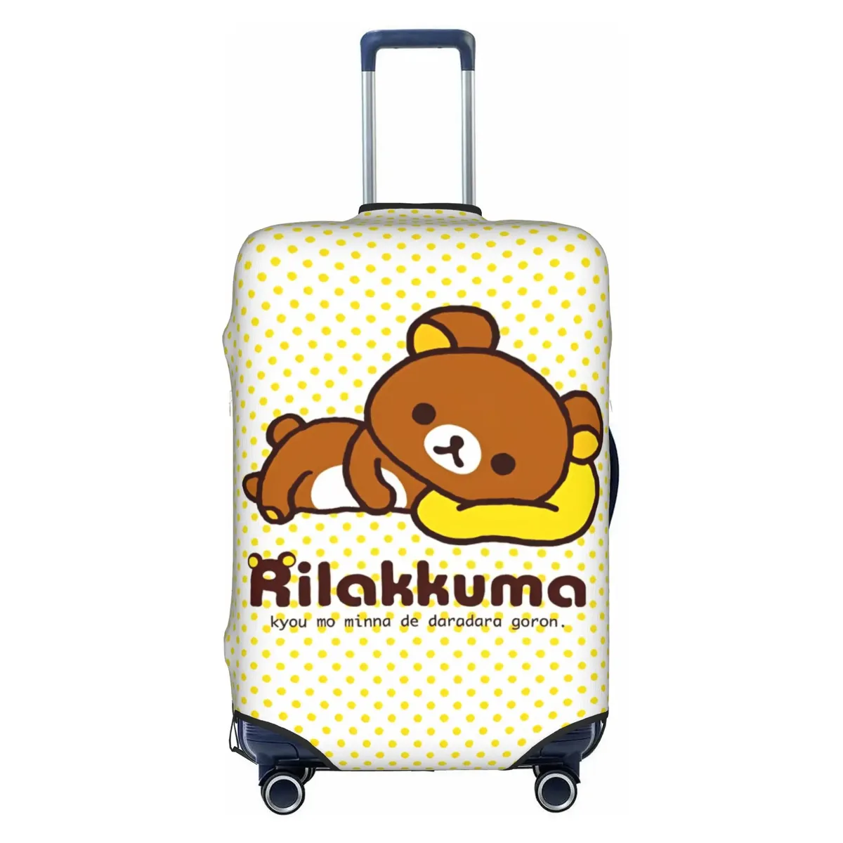 housse de bagage de voyage personnalisée r-rilakkumas, housse de protection élastique pour valise à motif de dessin animé, convient aux valises de 18 à 32 pouces