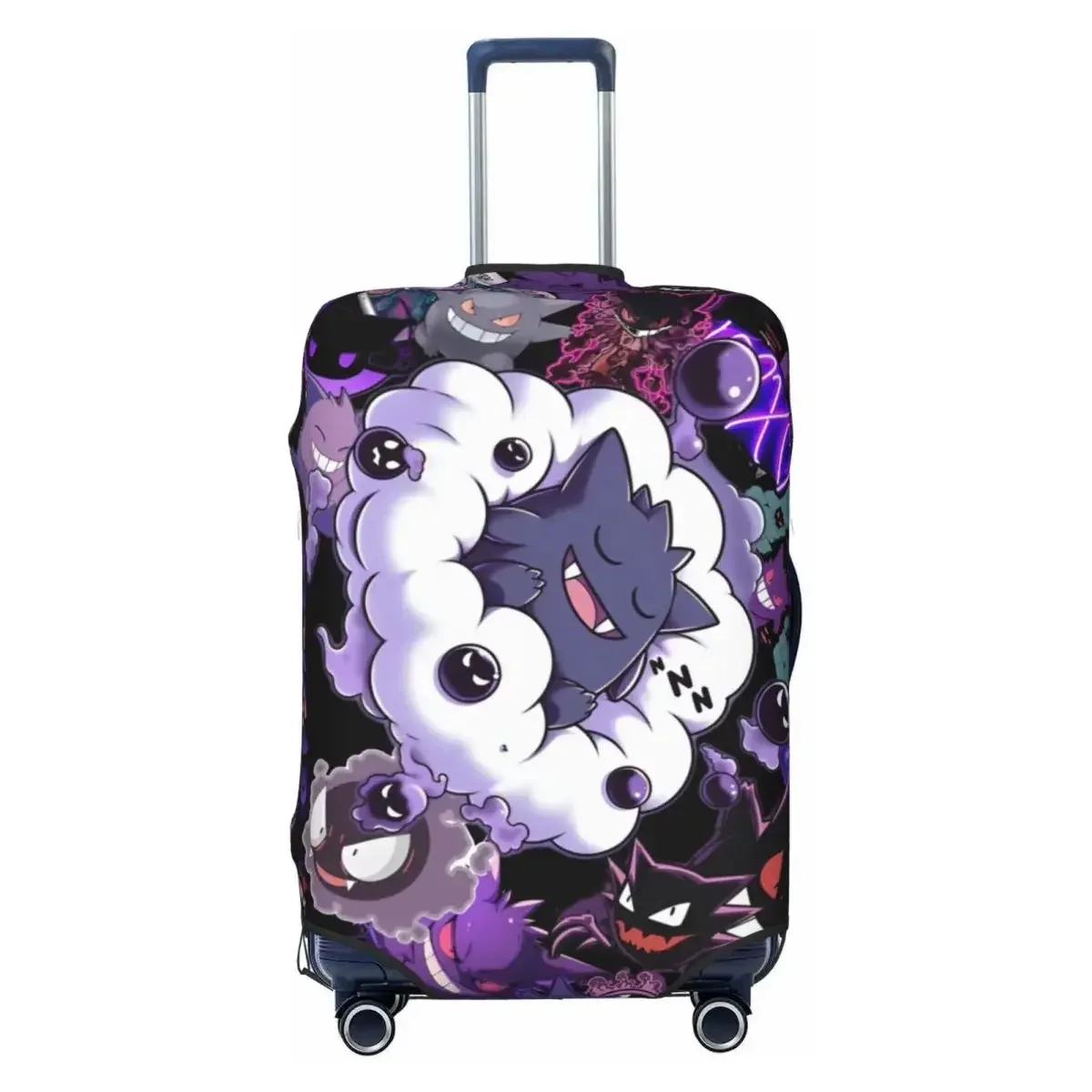 housse de valise à haute élasticité, motif p-pikachizer, convient aux bagages de 18 à 32 pouces, durable, lavable, anti-poussière, pour avion et voyages en voiture