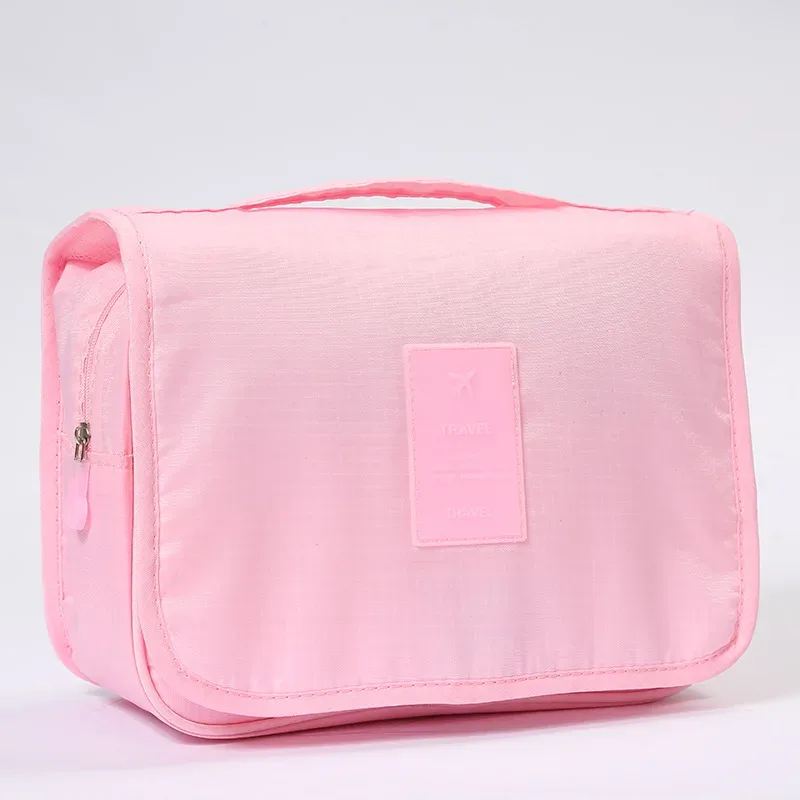 sac de maquillage de haute qualité pour femmes, sac à cosmétiques de voyage, crochet, organisateur de produits de toilette, rangement étanche, sac de lavage suspendu pour salle de bain
