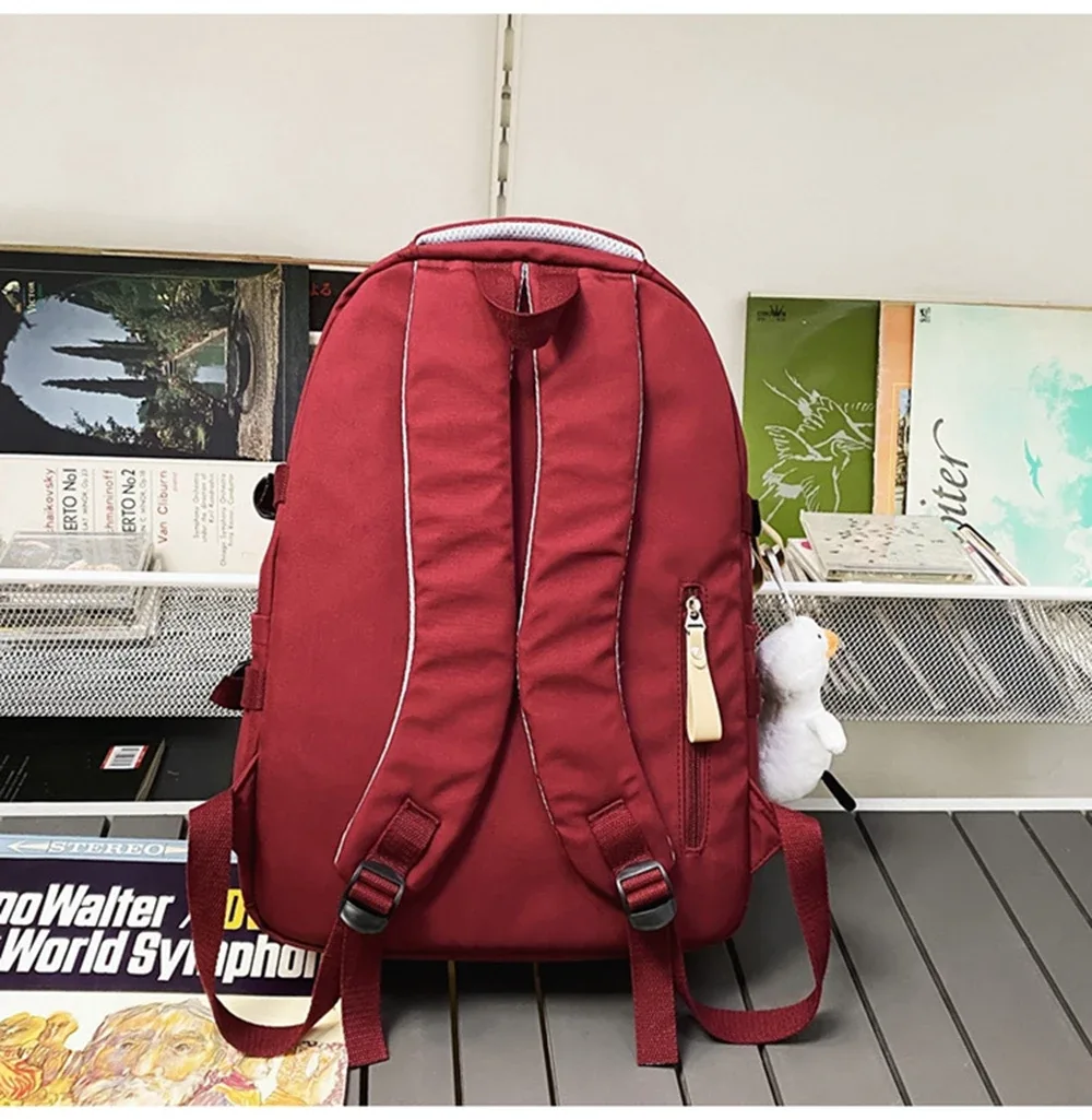 mode grand étudiant école sac à dos sac à dos filles garçons sac d'école haute capacité femmes sac à dos femme loisirs voyage mochila