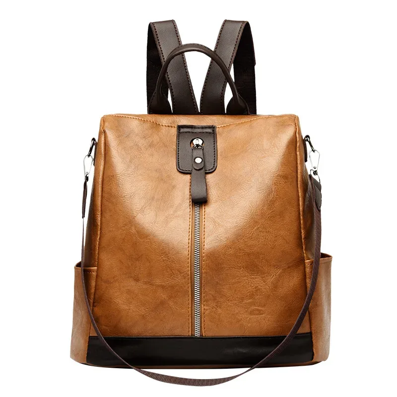 sacs à dos antivol pour femmes, marque célèbre, sac à dos de voyage en cuir pu de bonne qualité, sacs à main à bandoulière de grande capacité pour dames