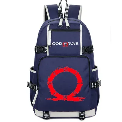 jeu dieu guerre sac à dos étudiant école sac de voyage nouveaux sacs pour ordinateur portable garçon fille unisexe oxford bleu sacs à dos