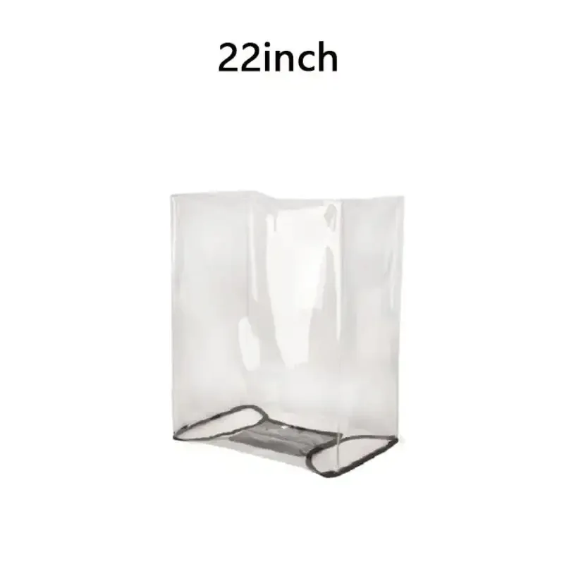 housse valise protection nylon transparente rose pâle bandes noires roulettes poignée amovible universelle voyage