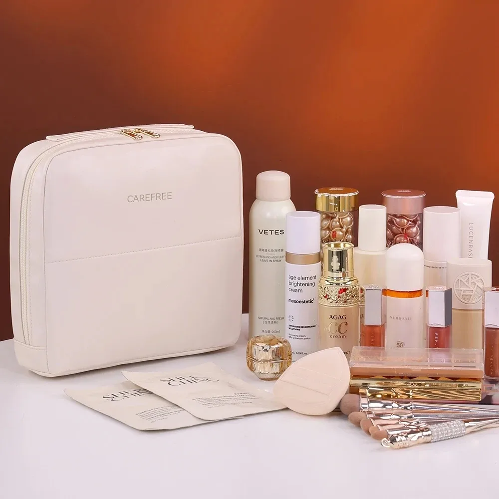 sac de voyage portable et étanche pour articles de toilette, trousse de rangement pour outils cosmétiques, organisateur de maquillage pour femmes