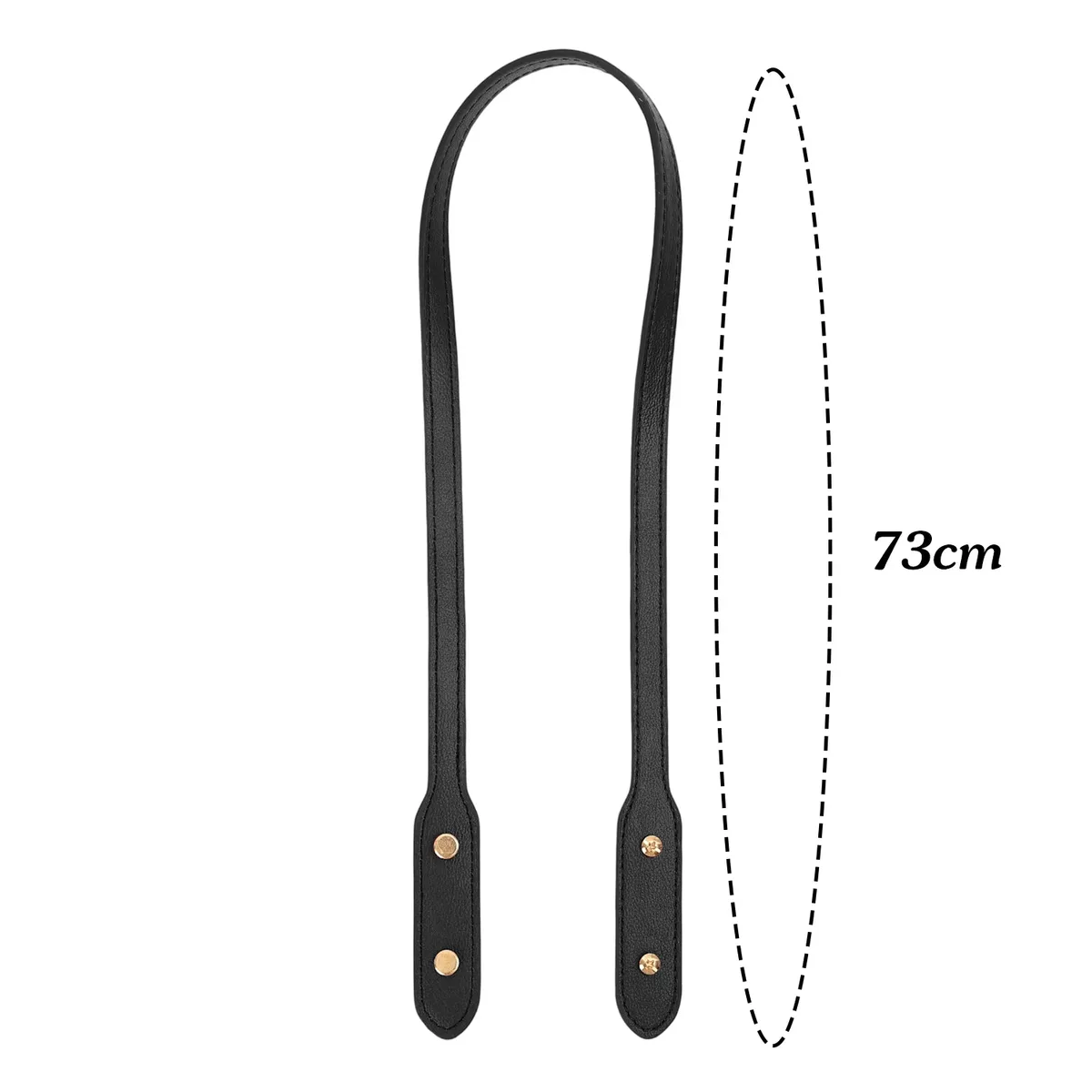 sangles de sac en cuir pu 73cm, 2 pièces, avec rivets, sangle de poignée détachable, sangles de sac à bandoulière de remplacement, accessoires de marquage de sac à faire soi-même