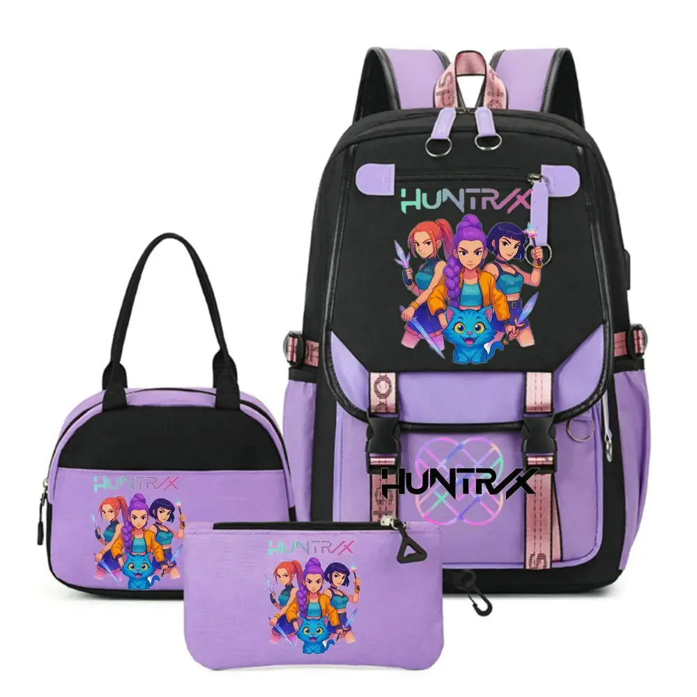 nouveaux sacs à dos kpop demon hunters, sac d'école pour garçons et filles, sac à dos pour ordinateur portable, pour adolescents, filles et femmes, imprimé mochila escolar, cadeau