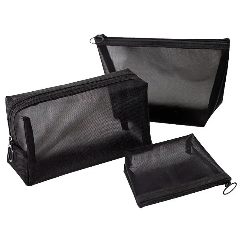 kit d'organisateur de maquillage translucide pour femmes, 1 pièce, sacs de toilette de lavage de voyage en forme de cœur, petite pochette cosmétique transparente