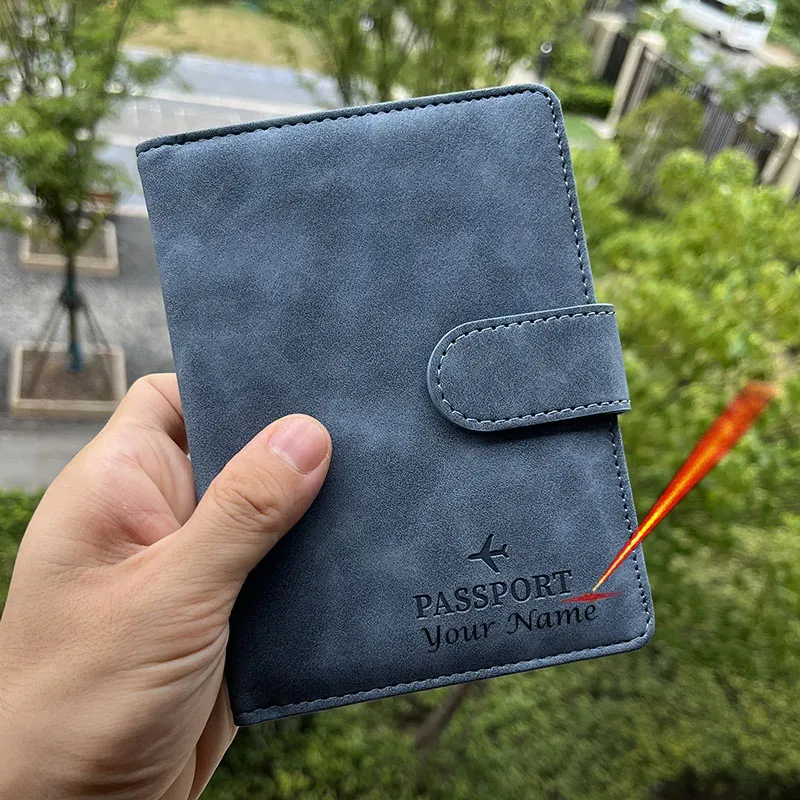couverture de passeport en cuir pu avec noms personnalisés pour femmes du monde entier, couvertures de voyage, porte-passeport rose