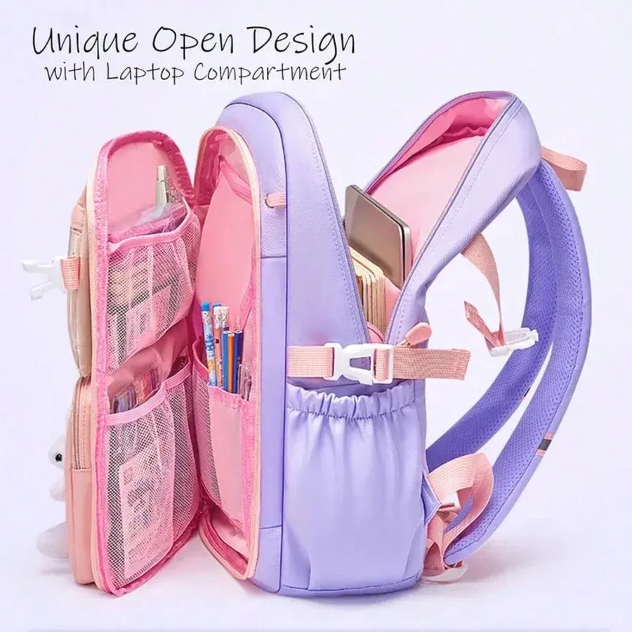 sac à dos pour étudiants avec plusieurs poches, grande capacité, cartable respirant et léger avec bandes réfléchissantes