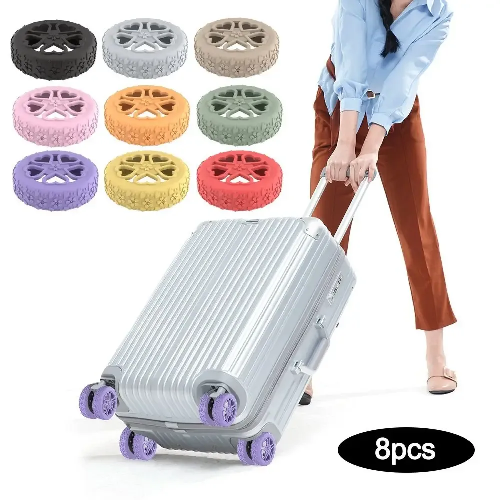 protector wheel covers nylon shock absorbent silent voyage baggage accessories multiple colors easy install