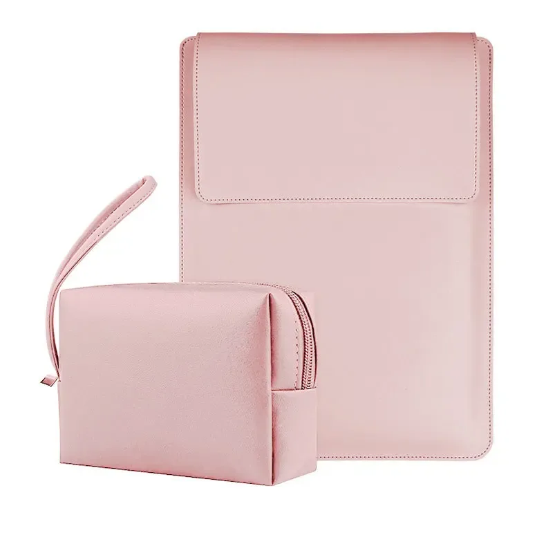 housse d'ordinateur portable de luxe 13-15 pouces avec support, personnalisable pour entreprise, simple, étanche, sacoche de protection, mini sac de rangement tendance