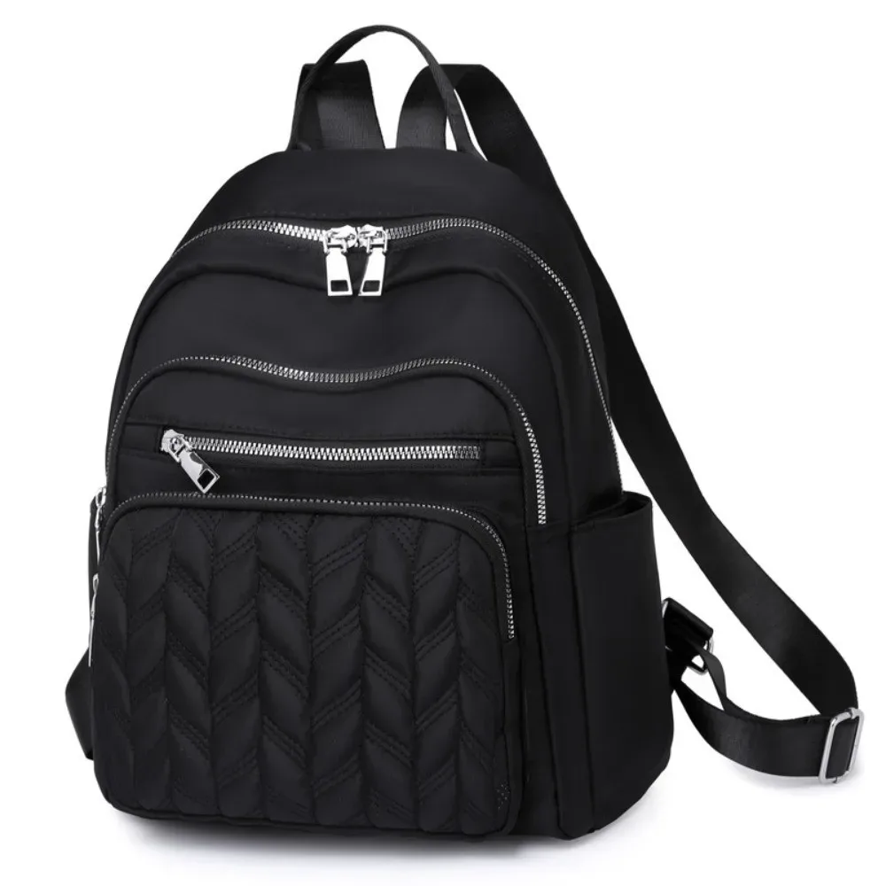 sacs à dos imperméables en tissu oxford, grande capacité, sacs à dos de voyage durables en nylon, design carré et tendance