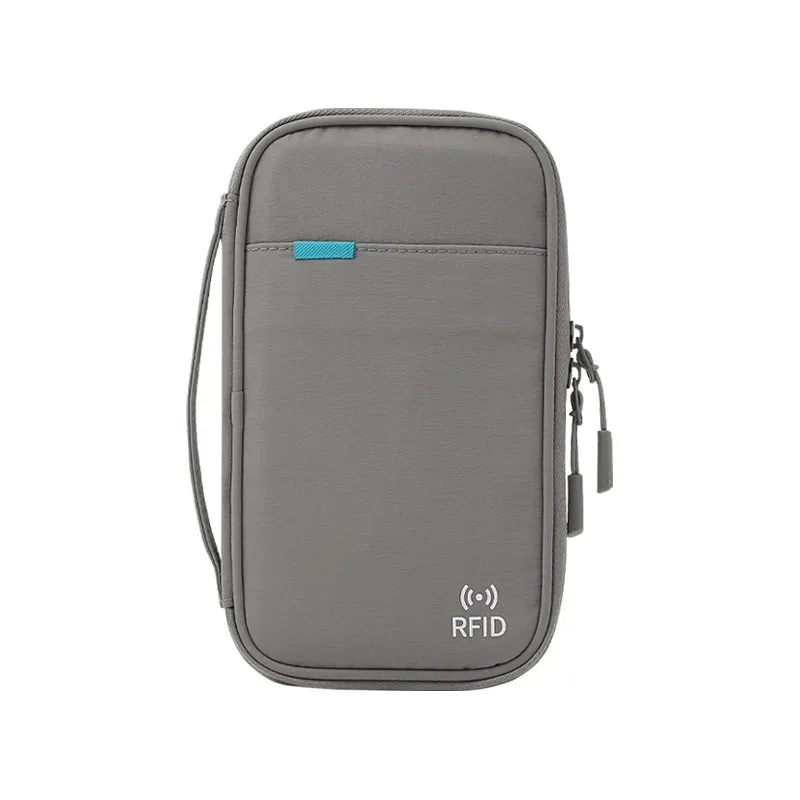 nouveau sac à passeport multifonctionnel, sac de rangement domestique imperméable, sac portable pour cartes d'identité et billets, portefeuille de voyage pour passeport