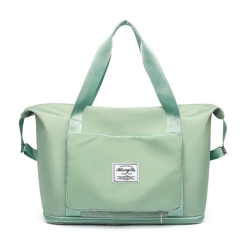 sac de voyage pliable pour femmes, grande capacité, portable, rangement de maternité, courtes distances, voyage, natation, fitness, sac à main